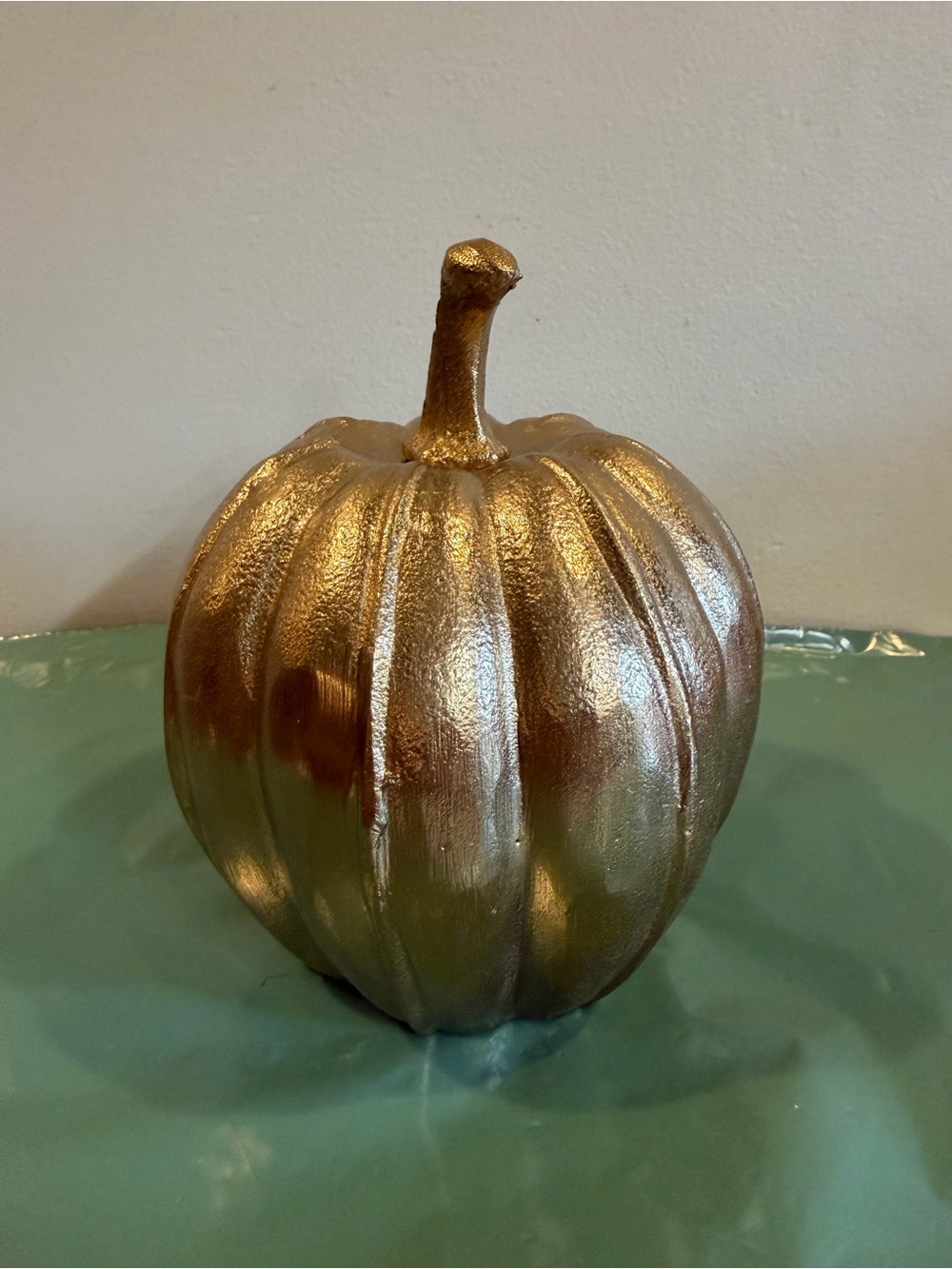 NEW Metallic Gold Fall Pumpkin Table Décor